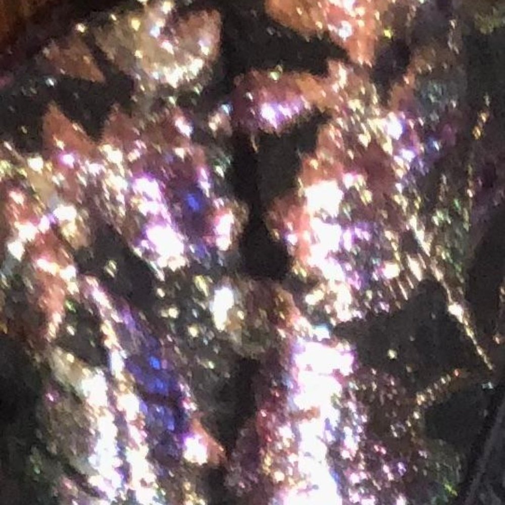 Multi Color Lame Cropped Rocker Jacket - Picture 7 of 8